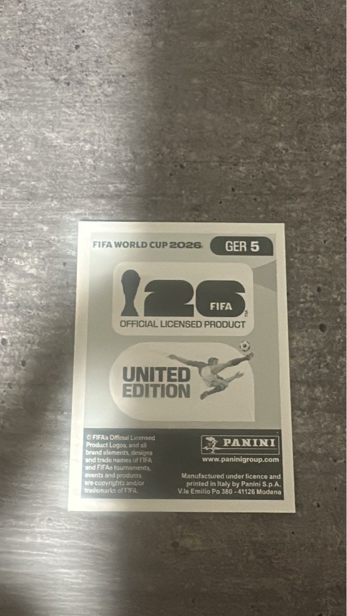 Panini Carte collezionabili: GER 5 , FIFA WORLD CUP 2026 PANINI  – Nuovo (secondo la descrizione) da Frauenfeld venduto da 1PegPeg1 1