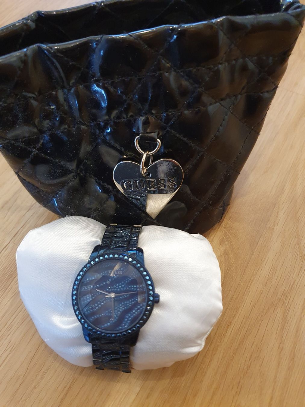 Guess Orologi: Guess Armbanduhr blau, Glitzer – Usato da Heinrichswil venduto da sabi2809