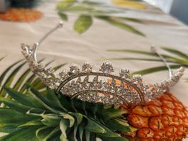 Krone Diadem Braut Schmuck Kristalle