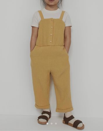 Süsser Mädchen Overall Musselin Gr. 128 *NEU