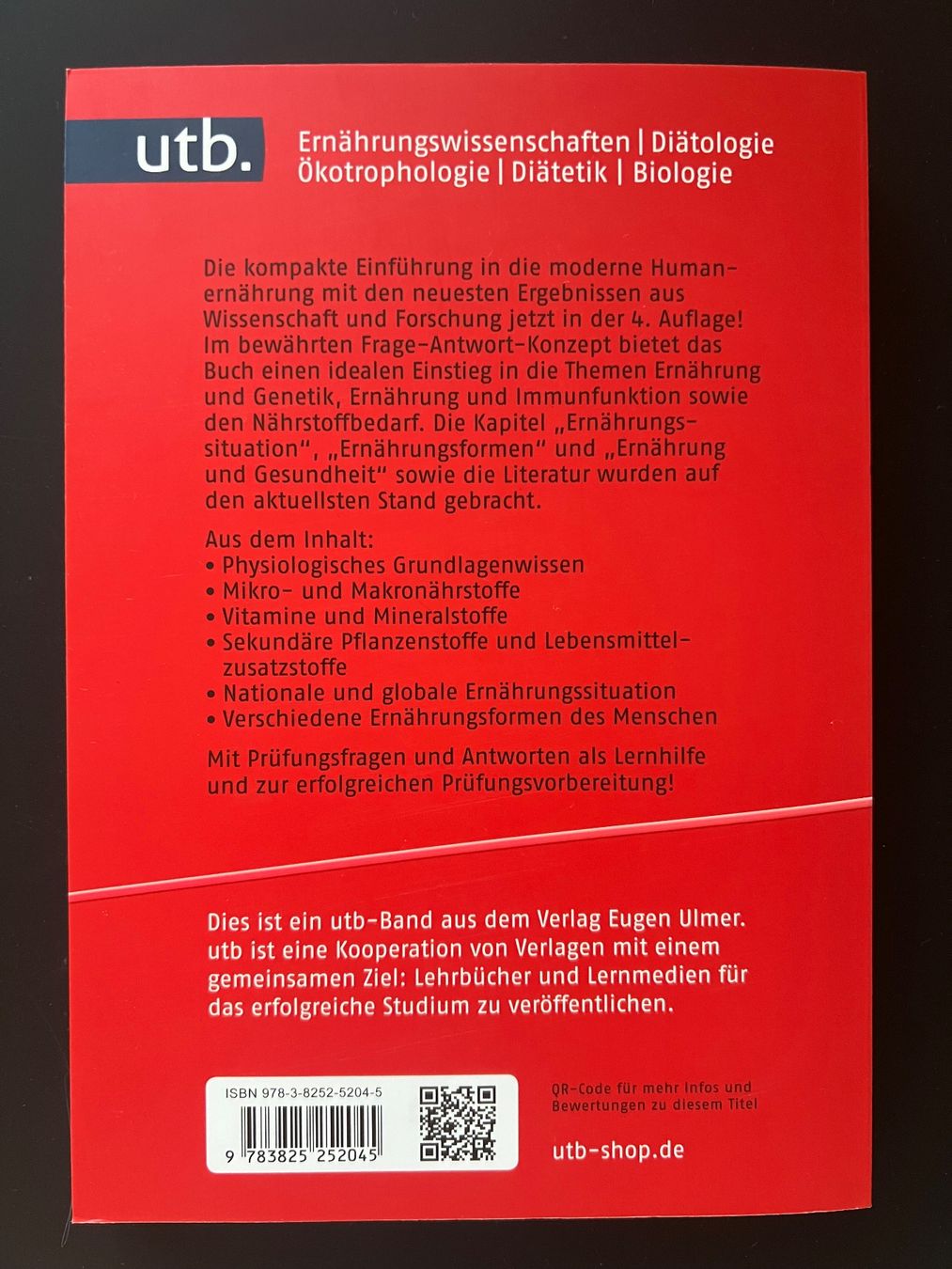 Libri: Ernährungslehre - Ibrahim Elmadfa – Nuovo (secondo la descrizione) da Zürich venduto da An_B 1