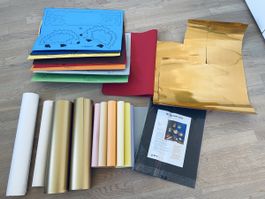 Bastelset Papier gebraucht gemischt