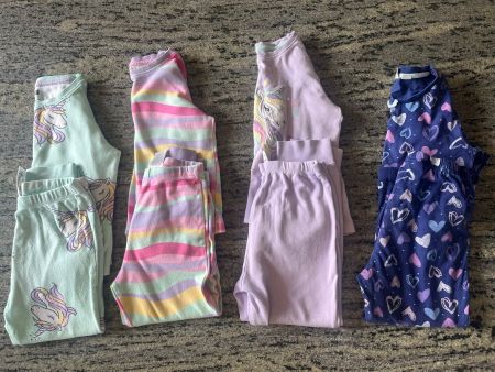 4 Unicorn Pajama Sets Size 3/4 years
