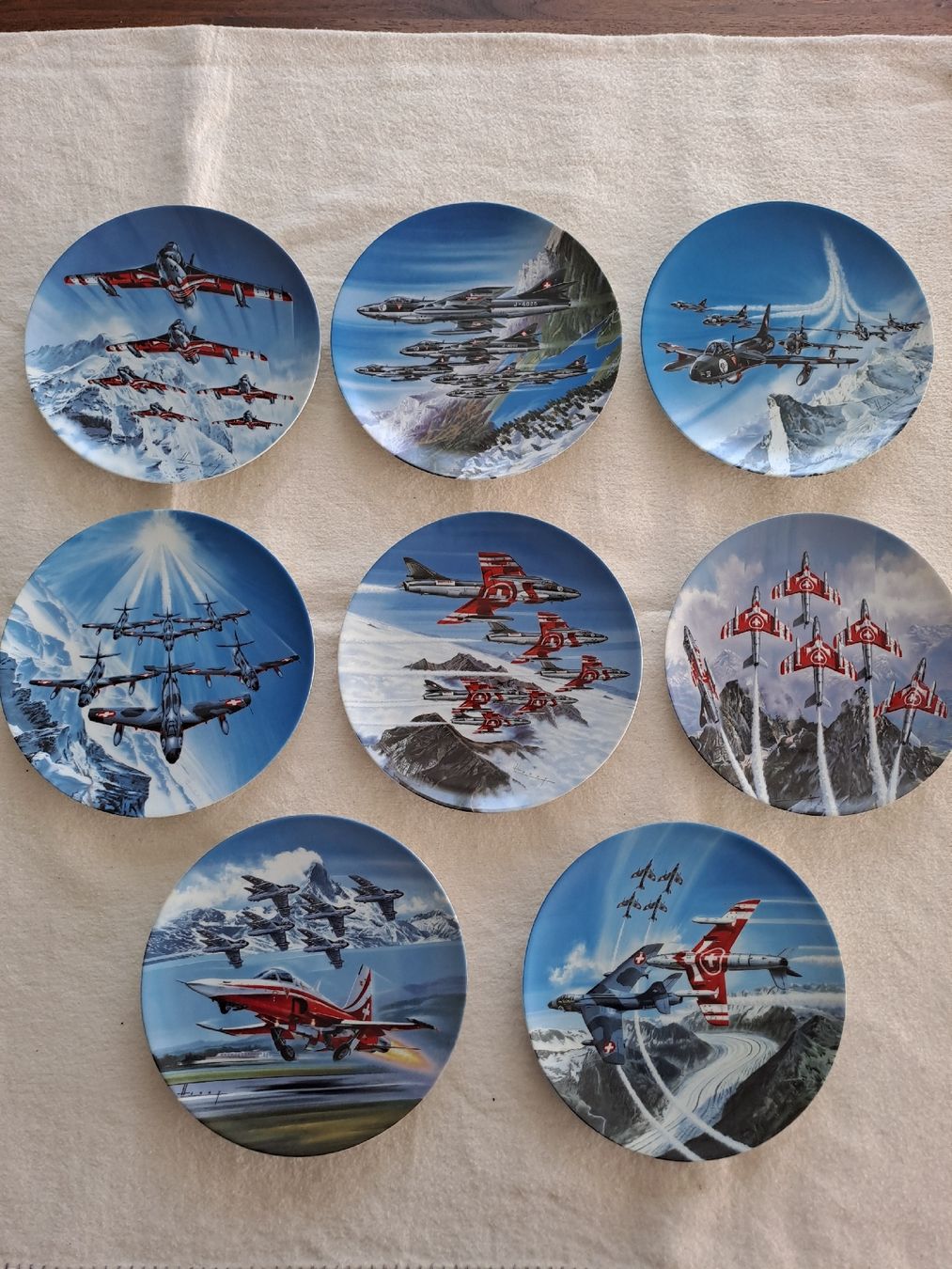 Piatti: 8 Sammelteller der Patrouille Suisse – Nuovo (secondo la descrizione) da Umiken venduto da Rider56