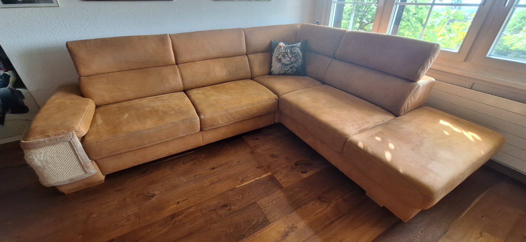 Sofas: Polstergarnitur /Ecksofa  Microfaser  Braun 175cm x 230cm – Gebraucht aus Rebstein von Type25