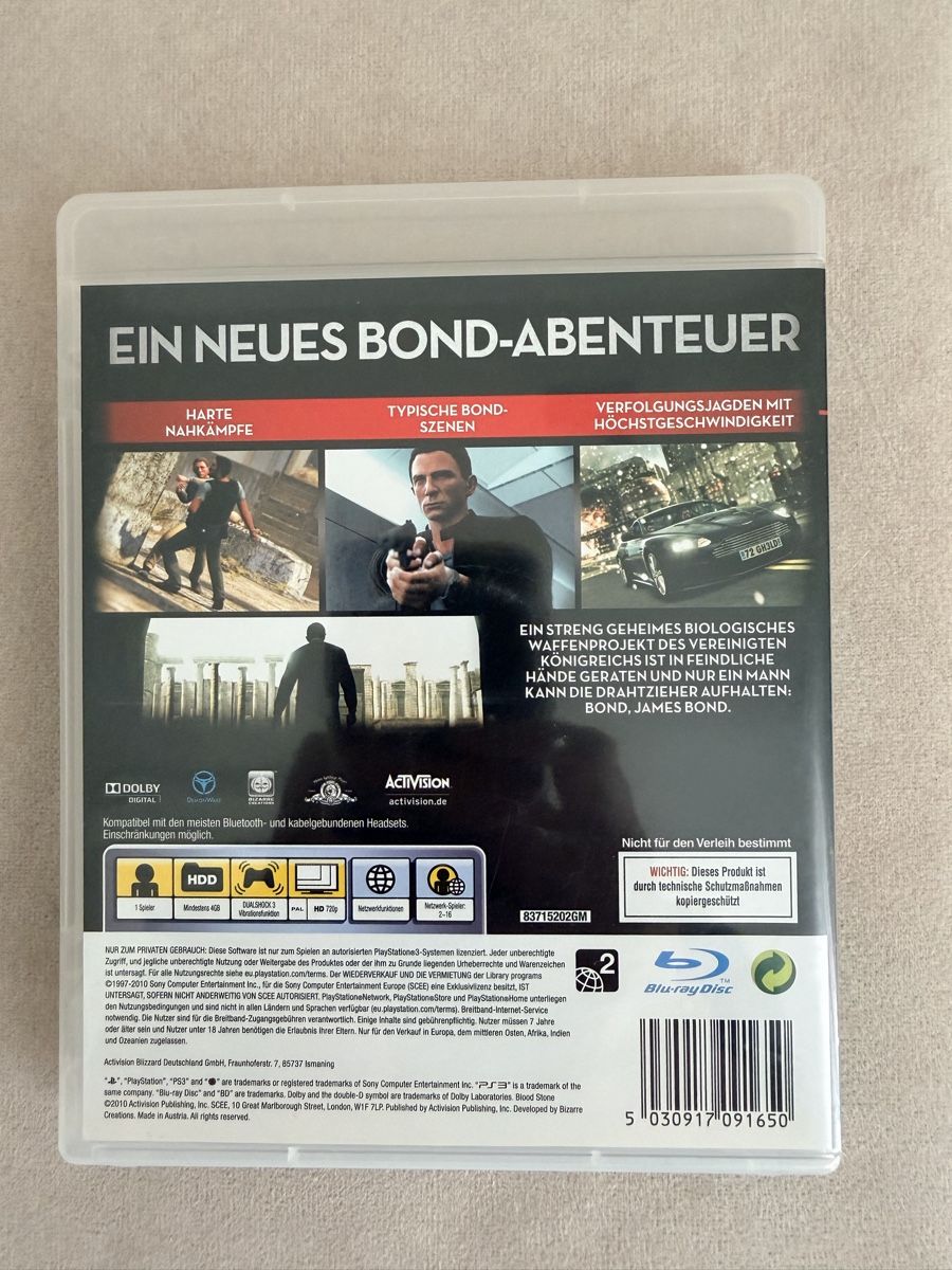 Giochi: PS3 - James Bond 007: Blood Stone OVP – Usato da Dübendorf venduto da R.O.G 1
