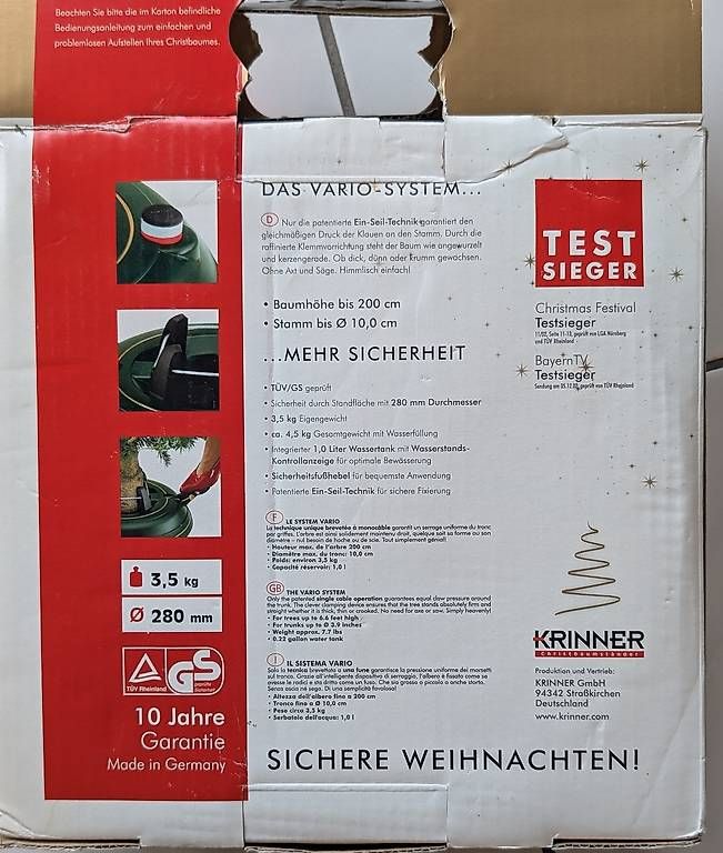 Krinner Basi per albero di Natale: Christbaum Ständer – Usato da Hergiswil NW venduto da Bastaag 2