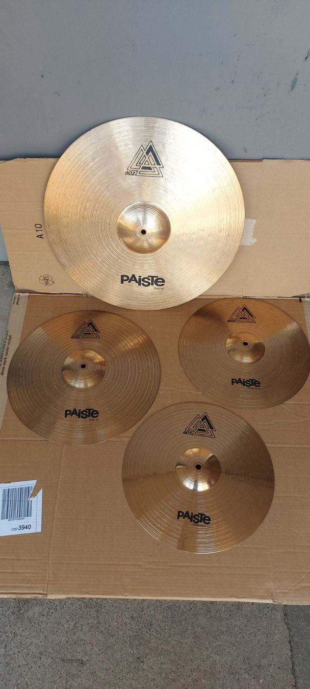 Paiste Musikinstrumente: 20",16",14" Paiste 802 becken set – Gebraucht aus Glattbrugg von Swissmusik