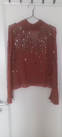 Bluse Terracota 100% Viskose- Zara- M- NEU