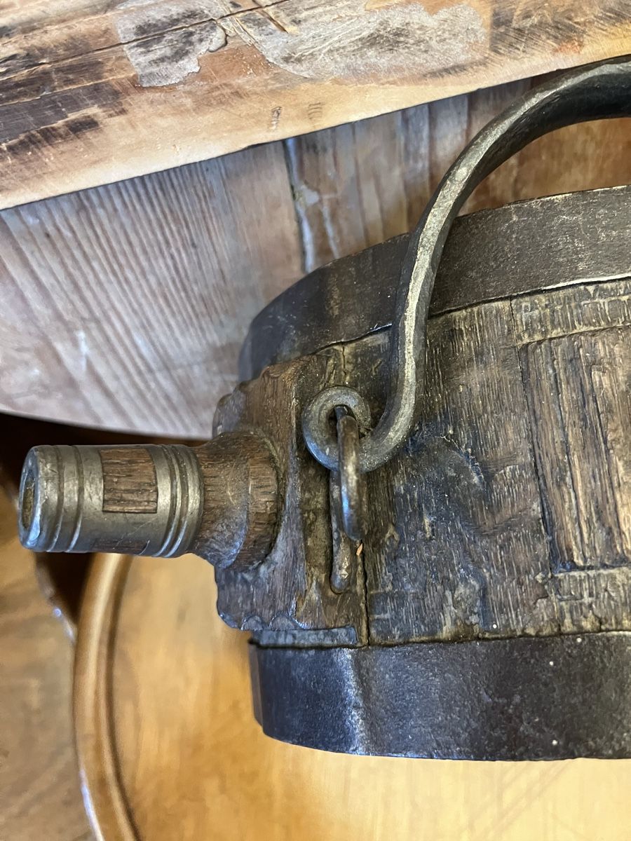 Bottiglie: Alte Fuhrmann Flasche um 1850 Eichenholz – Usato da St. Gallen venduto da katercarlos 2