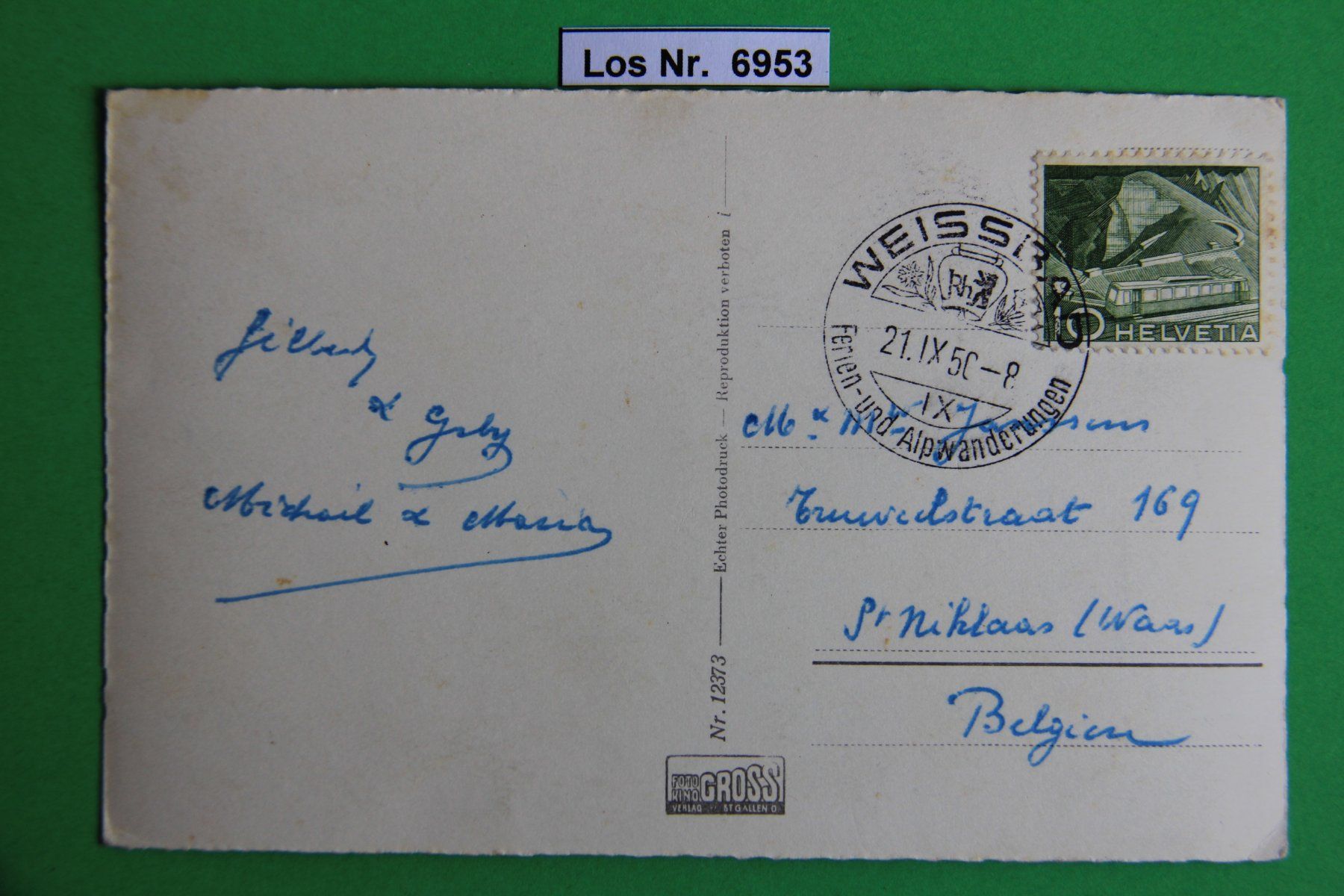 Cartoline postali: CH Ansichtskarte mit Altmann 40iger Jahre           Los 6953 – Usato da Volken venduto da jukon65 1