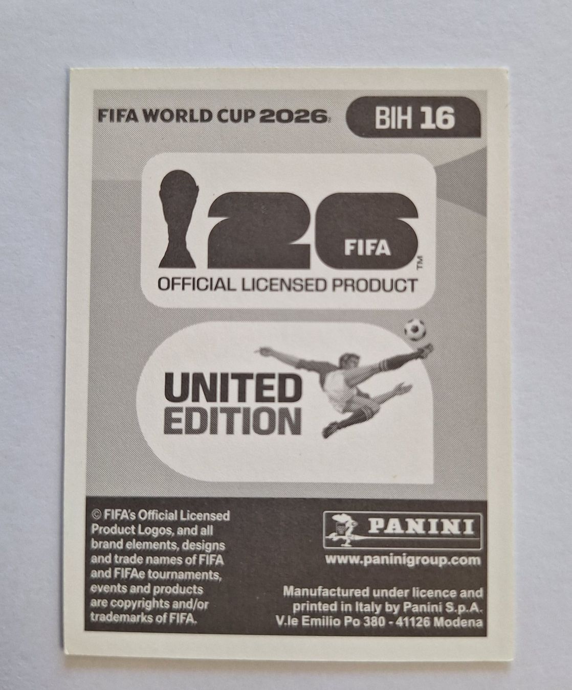 Panini Carte collezionabili: Panini Amar Memić BIH 16 – Nuovo (secondo la descrizione) da Romanens venduto da Crocette 1