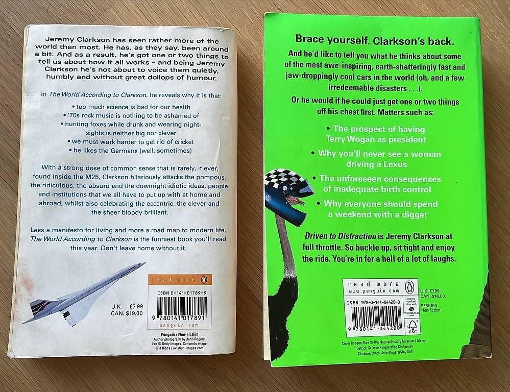 Libri: The World According to Clarkson, Driven to Distraction – Usato da Staufen venduto da gko_km8f 1
