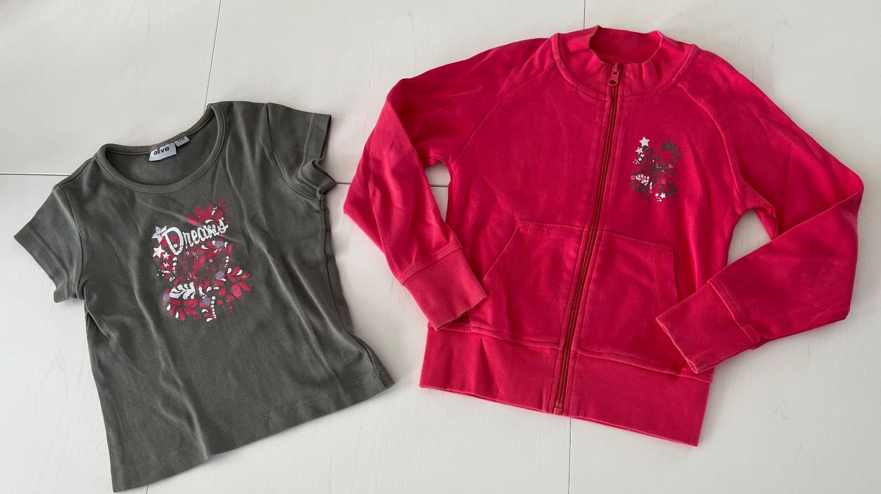 Lotti & Set di vestiti: T-Shirt & Sweatshirt-Jacke Gr. 128 – Usato da Hünenberg See venduto da spartakus02