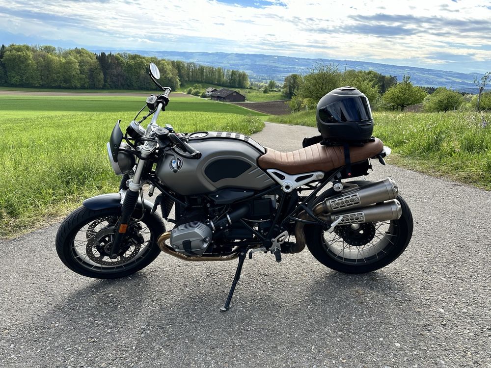 Motorrad Gepäckträger Für BMW R NineT R9T Scrambler 2014-2023 - Schwarz Hinten