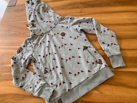 NAKETANO Traumstück Pullover Hoodie mit Vögel Gr. M NWT