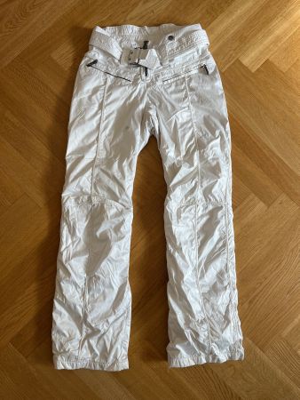 Jet Set Luxus Skihose Damen St. Moritz Weiss Grösse 1