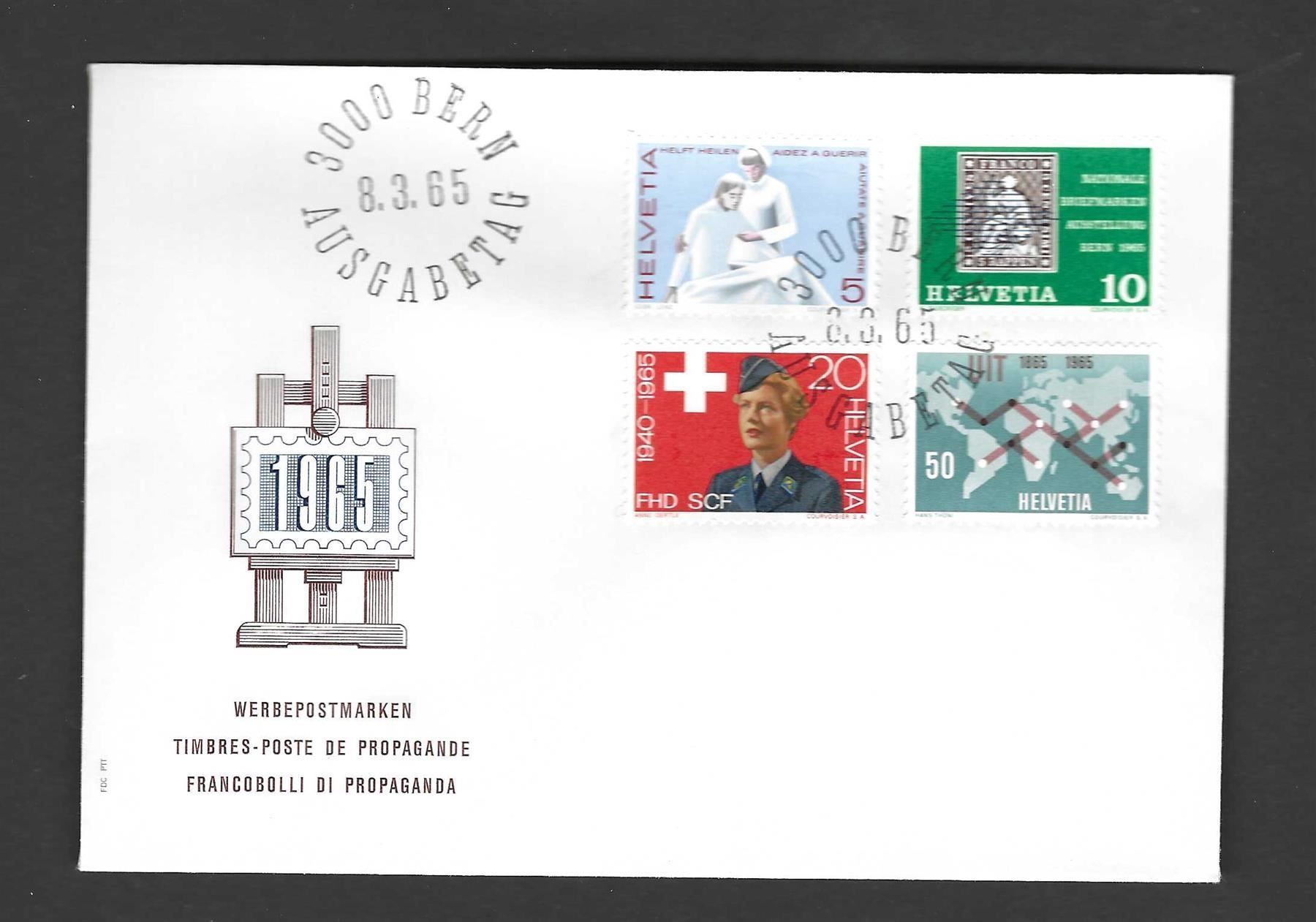 Alle Briefmarken: CH FDC Satz 1965 – Neu und originalverpackt aus Koblenz von Markenhimmel
