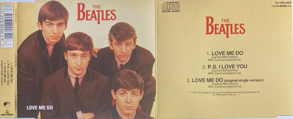 The Beatles Love Me Do - Magnete In Gomma Per Auto/Frigorifero, Ufficiale, Formato 8x6 Cm Circa - 4