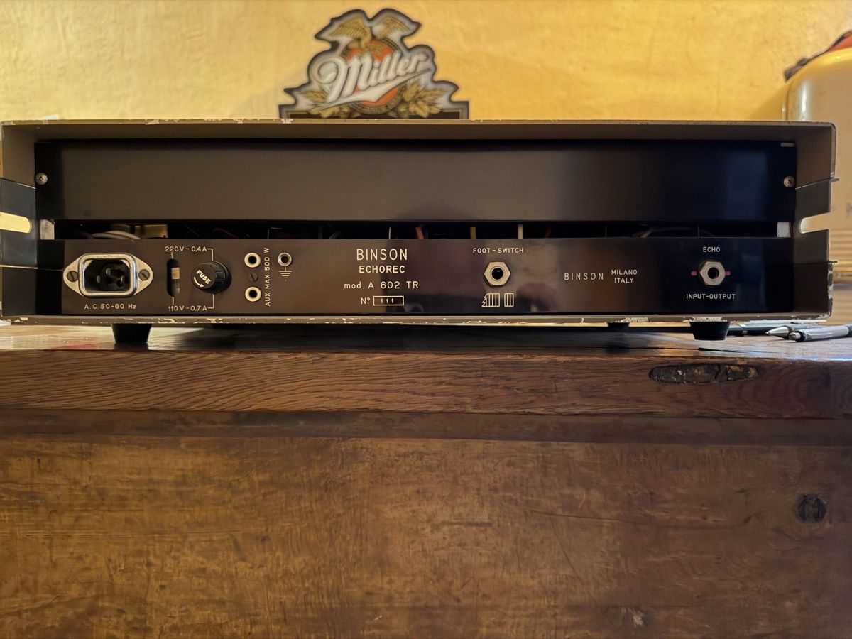 Strumenti musicali: BINSON ECHOREC A 602 TR Vintage Effektgerät mit Original-DC- – Difettoso da Tamins venduto da Andreas256 4