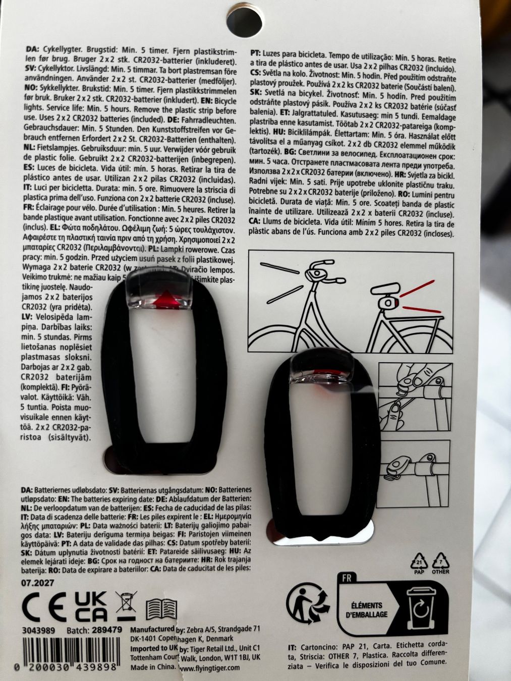Pezzi di ricambio: 2 New bicycle lights from Tiger – Nuovo e nell'imballaggio originale da Füllinsdorf venduto da MaiiaM 1