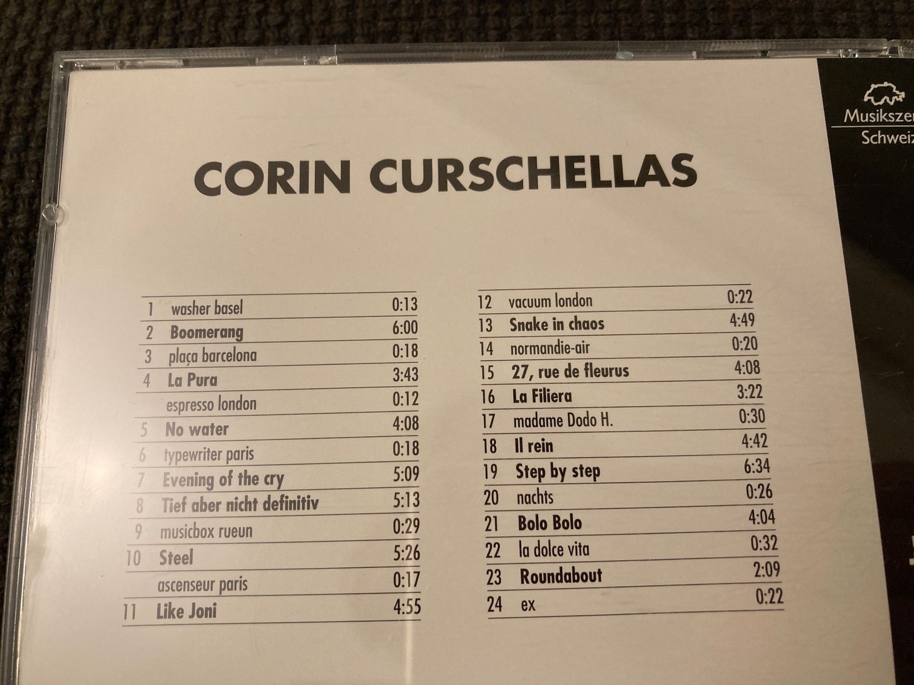 CD: CD, Corin Curschellas, music loves me – Usato da Baden venduto da Yoyo1 1