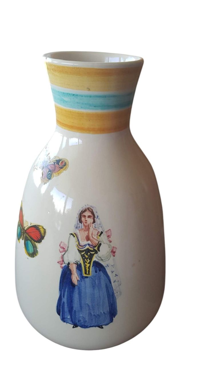 Vasi & Recipienti: Vase Majolika Ferlano 1950er – Usato da Mörschwil venduto da wunderkiste44