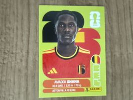 Panini FIFA World Cup 2026 Sticker Amadou Onana BEL 10