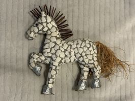 Deko Pferd / aus Eierschalen