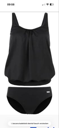 Lascana Tankini schwarz Gr. 40