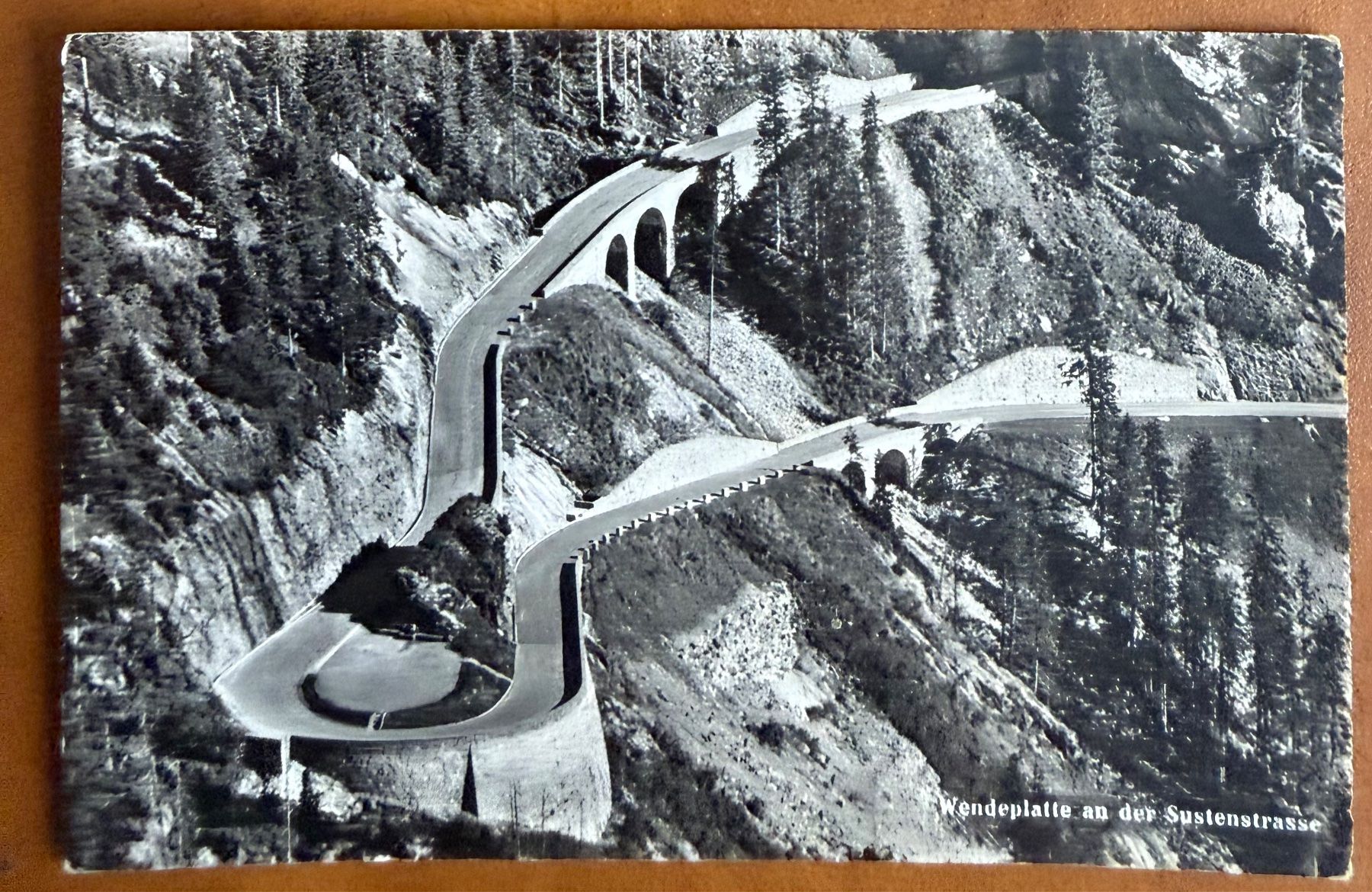 Ansichtskarten: Sustenstrasse - Wendeplatte - 1955 – Gebraucht aus Lutry von Ediego
