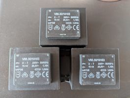 3x V66.30/19163 Transformatoren 230V auf 25,5V