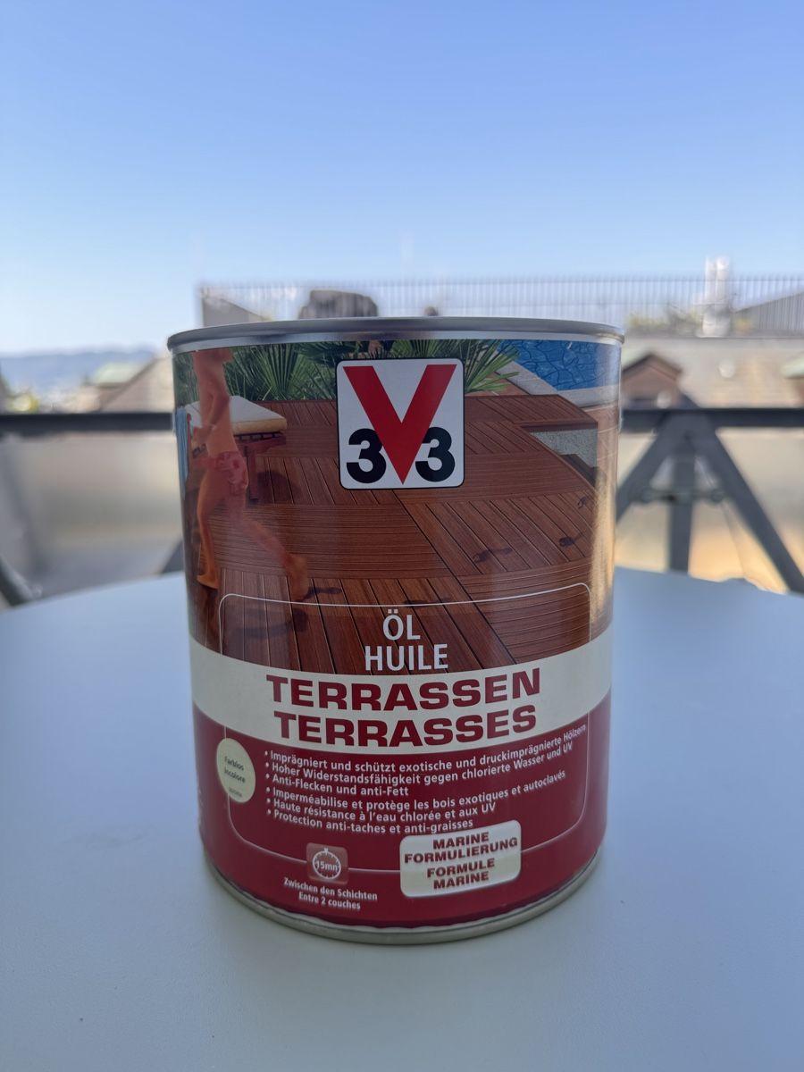 Bodenbeläge: Klick-Bodenplatte Thermo Esche 30x30 – Gebraucht aus Zürich von Peban1 6