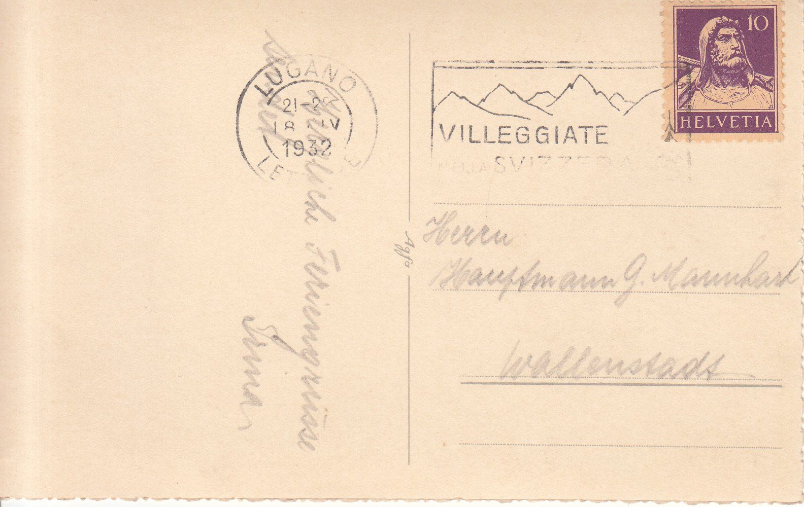 Cartoline postali: Luganersee 1932 – Usato da Bürglen TG venduto da StampGraf 1