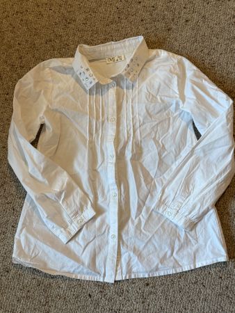 Bluse, weiss, Gr. 128, ideal für den Frühling