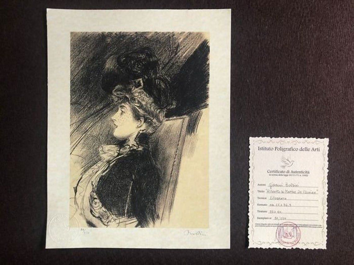 Grafica & Litografie: Giovanni Boldini "Nachher" Lithographie – Usato da Ponte Tresa venduto da 11GalleriaAlterEgo11 2