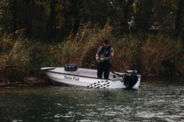 Swiss Fish Motorboot mit Mercury 8ps EFI