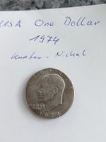 USA One Dollar 1974, Eisenhower, Nickel, Selten!