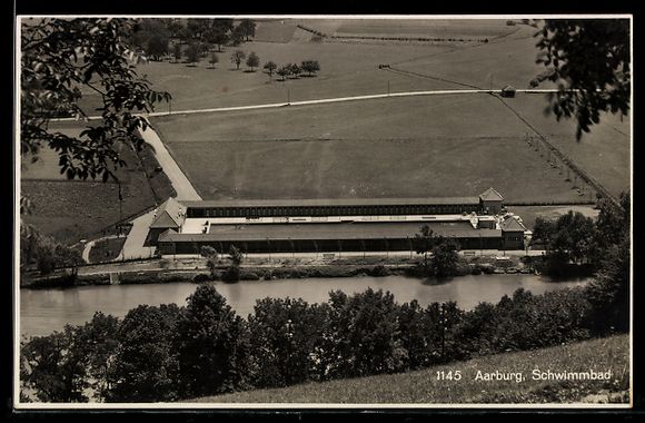 Cartoline postali: AK Aarburg, Schwimmbad – Usato da Berlin venduto da bartko-reher