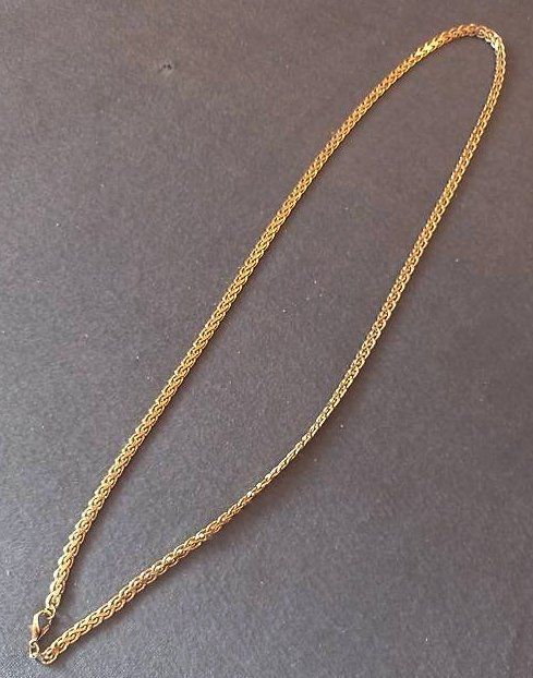 Catenine: 2 Schmuck-Ketten goldenfarbig 70+90cm ohne Punze – Usato da Villnachern venduto da focusride 1