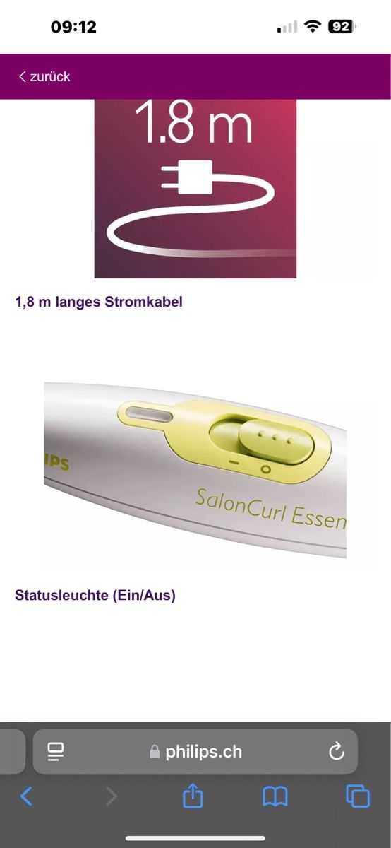 Philips Lockenstäbe & Haarglätter: Philips Lockenstab SalonCurl Essential – Gebraucht aus Rorschach von bees1 6