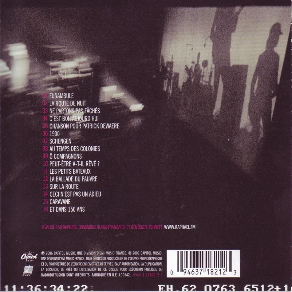 CDs: Raphael - Resistance a la nuit (Live) – Gebraucht aus Uzwil von visions77 1