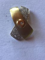 Modernes  massives Diamant Kreuz