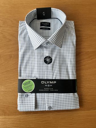 Olymp Hemd No. 6 Six Super Slim Grösse 41 neu mit Etikett