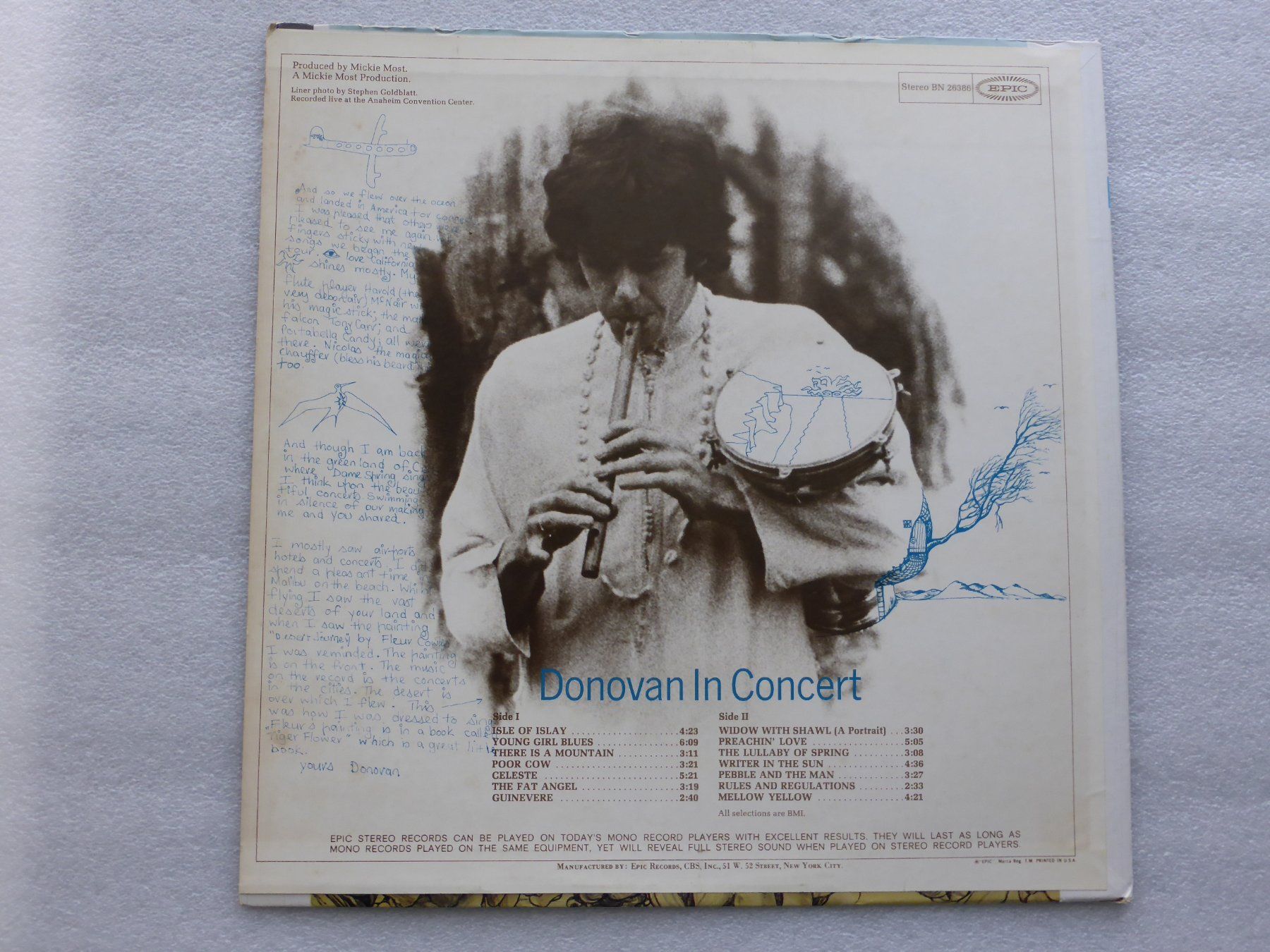 Schallplatten: VINYL  LP   DONOVAN – Gebraucht aus Küssnacht am Rigi von Sunnestrahl 3