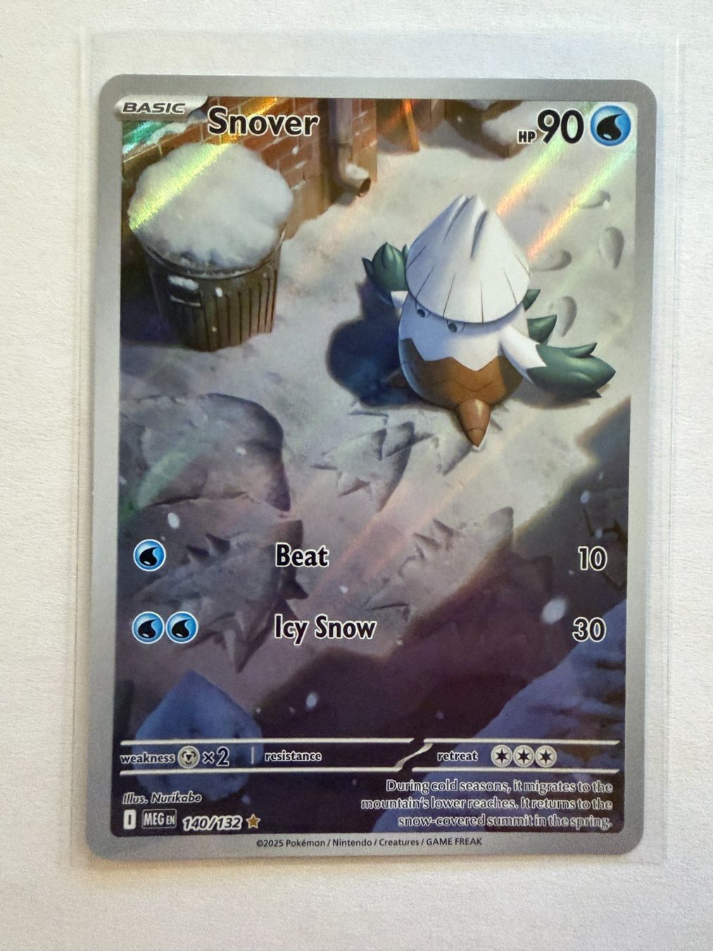 Pokémon Carte collezionabili: Pokemon Snover 140/132 Mega Evolution EN – Nuovo (secondo la descrizione) da Weingarten-Kalthäusern venduto da McGmavlo