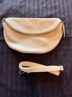 NEU:Elegante Leder Handtasche, Umhängetasche, Farbe:beige