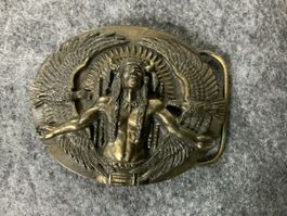 Buckle Bell Gürtelschnalle Indianer Adler K92 Vintage USA