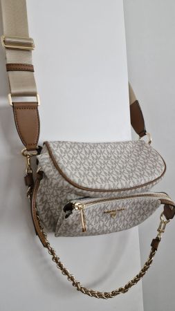 Michael Kors SLATER MD SLING PACK - Umhängetasche - vanilla