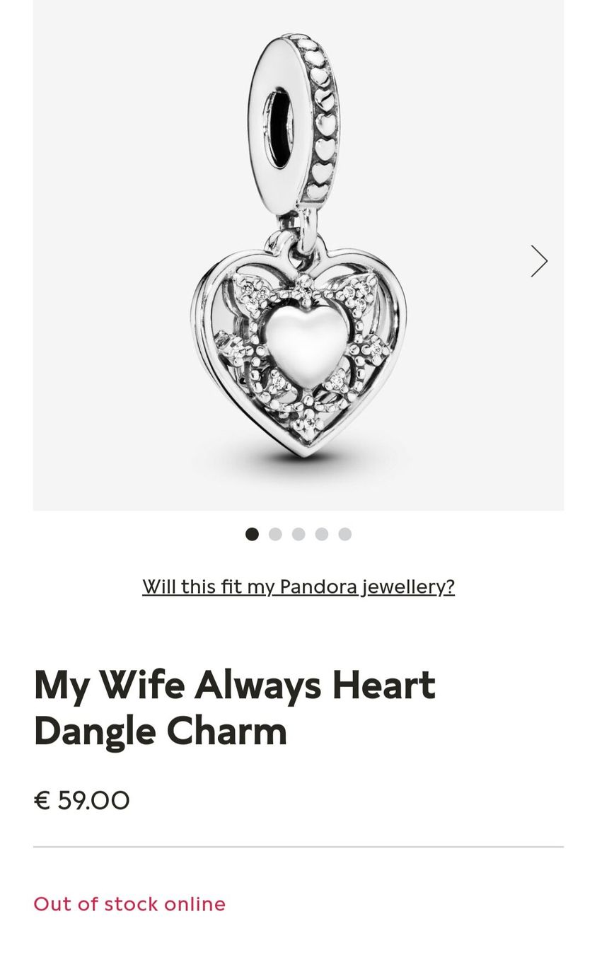 Pandora Ciondoli: Charm Pandora wife always – Usato da Noville venduto da mel_bsj2 1